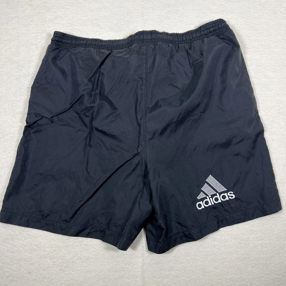 Adidas Shorts Mens Medium Athletic Swim Trunks Mesh Liner‎ Pockets Drawstring